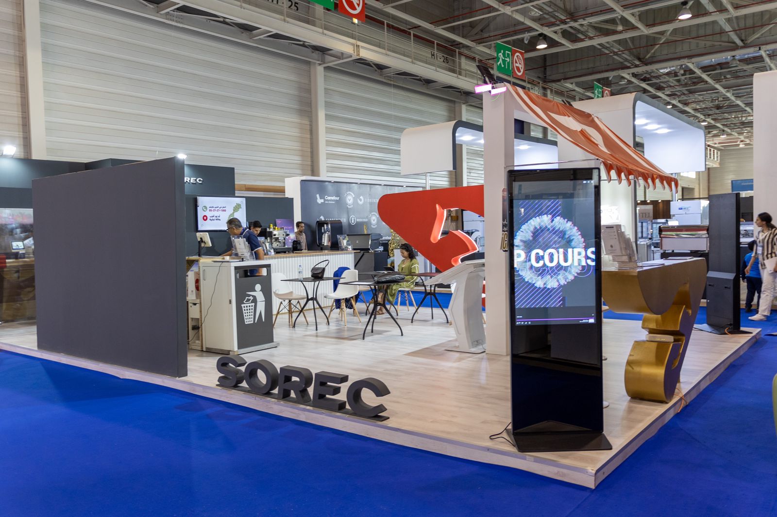 "Stand d'exposition au Maroc lors d'un événement,Stand Expo Maroc"