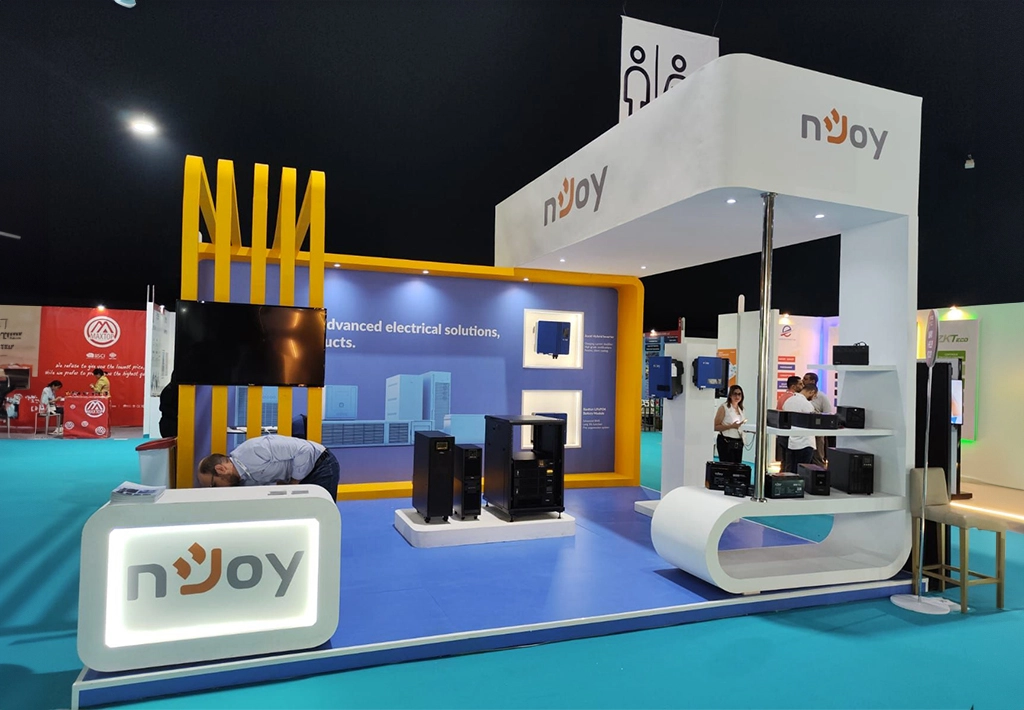 Construction de stand au maroc pour "NJOY" à GITEX Marrakech, Stand exposition Maroc