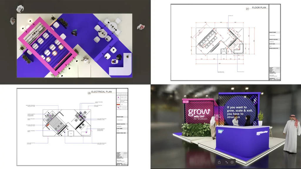 la conception 3D et la construction de stand expostion au Maroc
