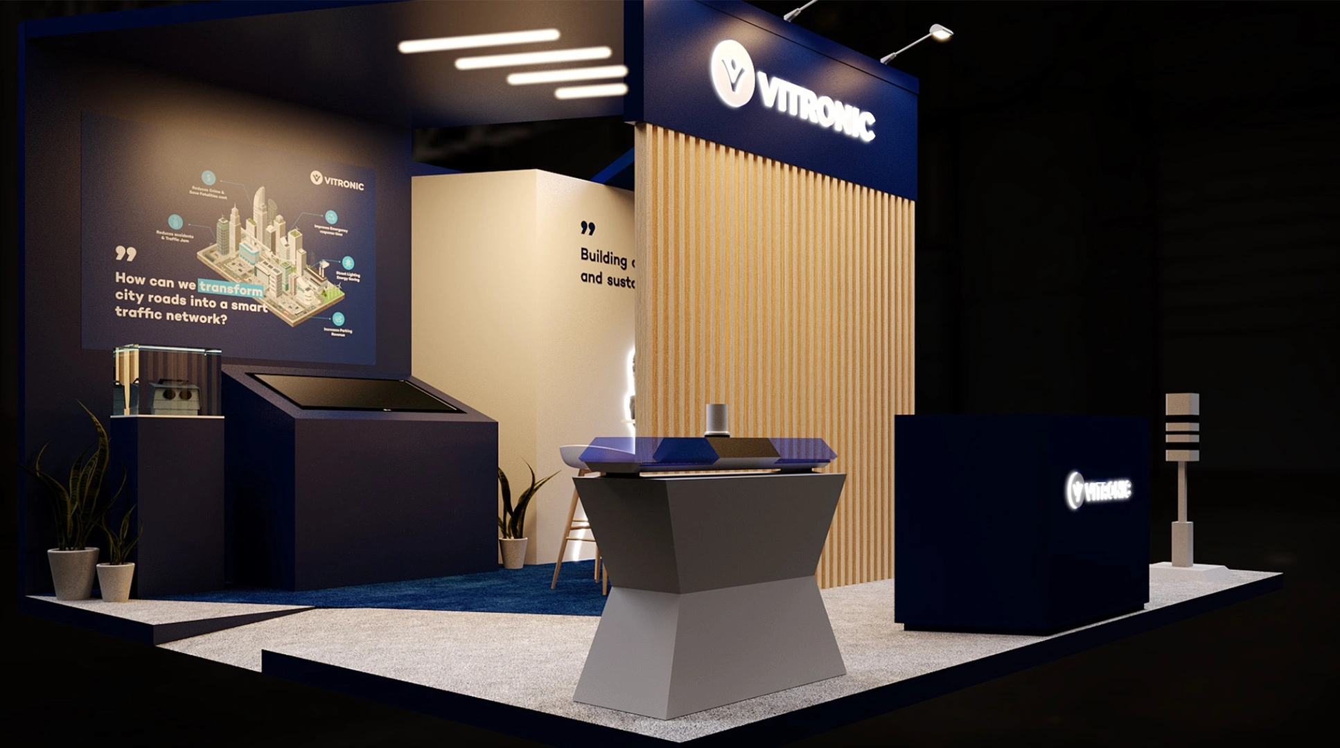 un stand d'exposition au Maroc, Stand Expositon au Maroc, fabrication stand maroc.